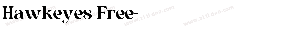 Hawkeyes Free字体转换